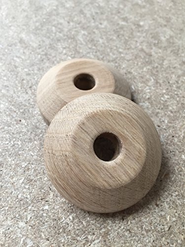 x2 Solid Oak UN-Finished Pipe Covers-/ RAD Rings -for 10MM Micro BORE Pipe