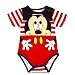 Disney Mickey Mouse Baby Bodysuit 100% COTTON 3 Months Red Stripes