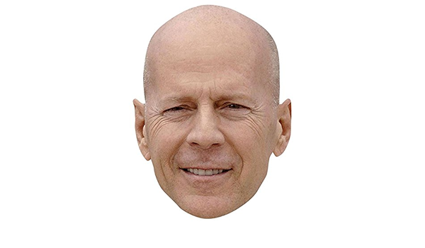 Masque En Carton Déguisement Célébrité Bruce Willis : Amazon.fr 