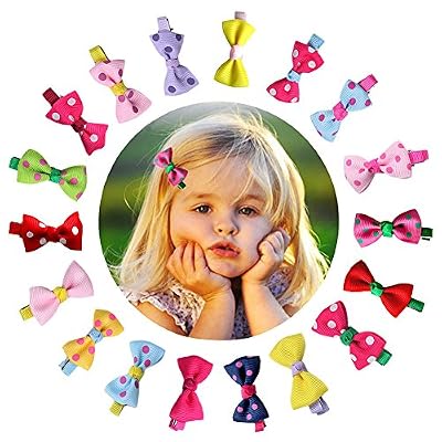 CHIC-CHIC Couleur Random 10 Pièces/Lot Pince à Cheveux Nœud Princesse Déguisement Clips Cheveux Pour Fille Enfant Fillette