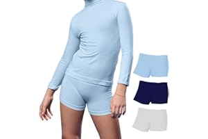 FOCENZA Culotte Bambina in Morbida Microfibra, Pantaloncini Ginnastica Artistica, Multipack da 3 Pezzi in Vari Colori, Made in Italy