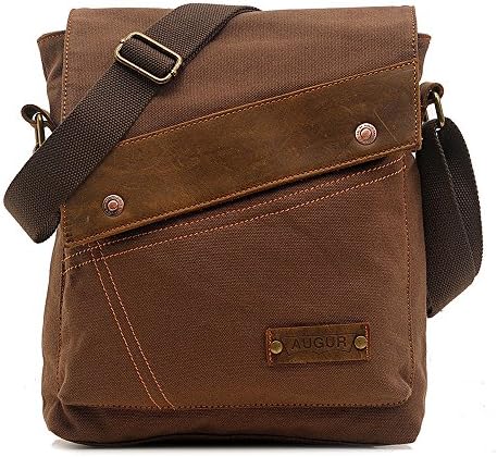 YuanWenMessenger Bag Men's Vintage Canvas Bag Casual Carry Bag Cross-body Shoulder Bag Satchel Bag for Work School Daily Use