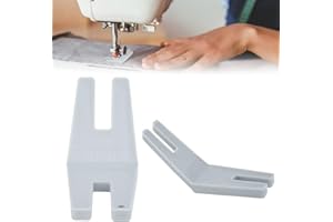 QINERSAW 2 Pezzi Piedino in Plastica per Macchina Piedino Premistoffa per Macchina da Cucire 3.5 * 3.5cm,3 * 3cm Guida alla Cucitura Buon Aiuto per Mantenere le Suture Lisce e Diritte