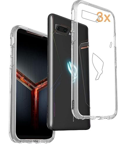 Cadorabo Hülle Für Asus ROG Phone 3 – TPU Silikon, Schlank, Kratzfest, Rundumschutz, Schwarz