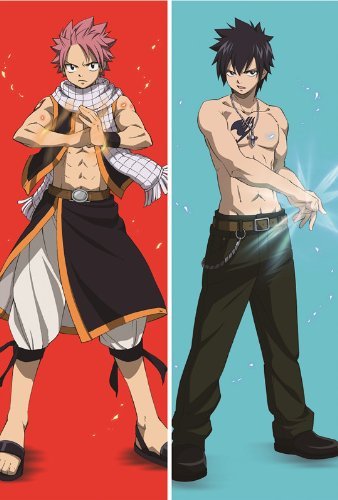 HYZ-YA FAIRY TAIL Etherious Natsu Dragneel&Gray Fullbuster NK021 Japanese Dakimakura Pillow Case Cover Hugging Body 150*50