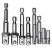 Produktbild Feifox 8-teilig Stecknussadapter Akkuschrauber Stecknuss Adapter Socket Steckschlüssel Nuss Set für Bithalter und Akku Schrauber 1/4", 3/8", and 1/2" Drive (8-teiliges Adapter Sechskant)