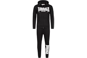 Lonsdale Feeny Tuta da uomo con cappuccio, vestibilità slim Uomo