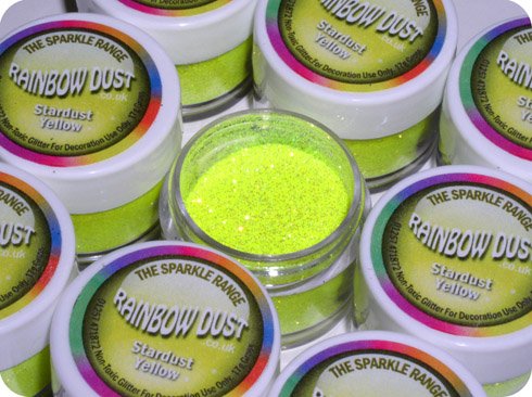 Preisvergleich Produktbild Rainbow Dust Glitter - Sparkle Range - StarDust Gelb Yellow