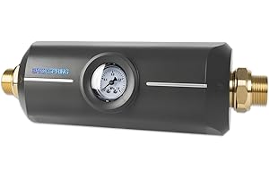 BRISKSPRING Wasserenthärter, Wasserentkalker 1“ Anschluss Warmwasserbereiter-wasser, 5 m³/h, verhindert Kalkablagerungen an wasserleitung, Toiletten und Wasserhahn Wasserhahn, 10-Jahre Haltbarkeit