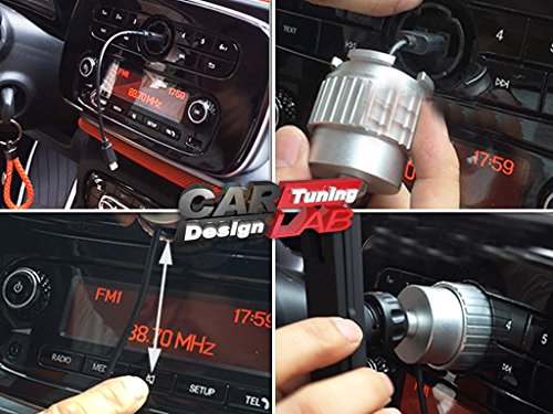 Supporto da auto universale per smartphone, adatto al modello di macchina Smart Fortwo dal 2014 in poi