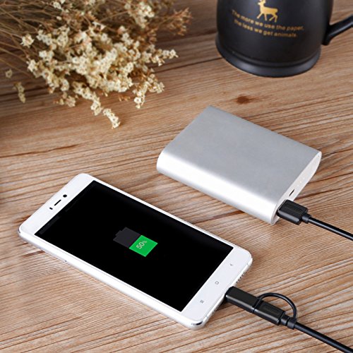 2in1 Inateck Micro USB Kabel & USB C Kabel, Datenkabel mit Micro USB und Typ-C zu USB 2.0 Typ A für Geräte mit Micro USB und Typ C Anschluss, inklusive Nexus 6P, Nexus 5x und Samsung, 100cm - 5