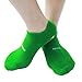 AYAOQIANG Moisturizing Gel Spa Socks for Moisturize Soften Repair Cracked Skin-2Pair (Green + Purple)