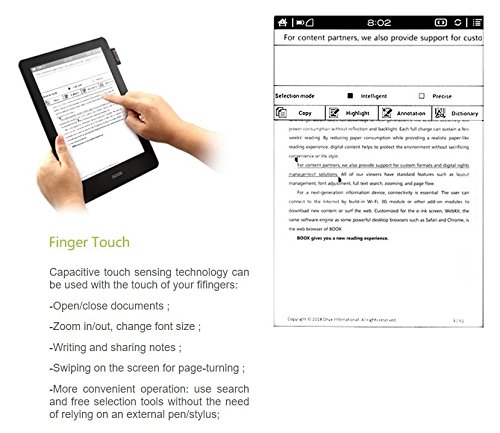BOOX N96 E-Reader, 9.7" E Ink Carta Display Dual Touch 16GB Audio Books Reader with Google Play - Image 3
