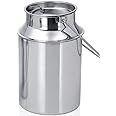 BHATI Stainless Steel Milk Storage Can with Lid - (Silver) (3 Ltr)