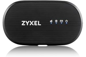 ‎ZYXEL Zyxel Mobiler WLAN-Hotspot mit 4G LTE | Bis zu 150 Mbit/s Download-Geschwindigkeit | Gemeinsame WiFi-Verbindung für 10 Geräte | Herausnehmbarer, langlebiger Akku | Taschenformat [WAH7601]