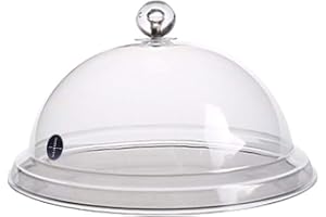 LOVIVER Cubierta de la cúpula del Cloche de tapa alimentos de para el de humo accesorio para la de, 31,5 cm