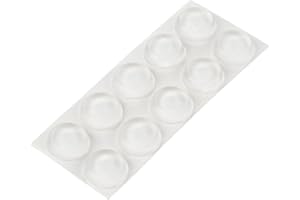 PEHA haggiy elastyczny odbojnik, przezroczysty, samoprzylepny, okrągły Ø 13 mm / grubość 4 mm (20 sztuk)