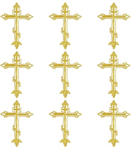 2 Toppe Ricamate Stella E Croce Oro - Decorazioni Per Cappotti, Jeans E Zaini - Foto 11