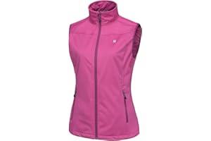 Little Donkey Andy - Gilet leggero softshell da donna, antivento, senza maniche, per corsa, escursionismo e viaggi