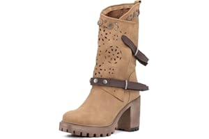 QUEEN HELENA Botas Botines con Plataforma Mujer