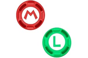 Pack of 2pcs Thumb Grip Stick Cover For Nintendo Switch/Lite/OLED Joystick Thumb Grips Caps (1pc Mario & 1pc Luigi) - PARTS4U®