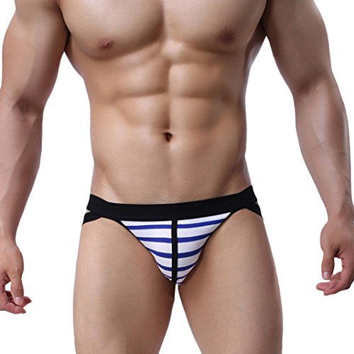 Bóxer para Hombre,YUYOUG Hombres Sexy Hot suspensorio Ropa Interior Boxeador Calzoncillos Cortos Calzoncillos (S, White)