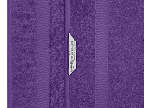 Frottiertücher der Serie Opal – erhältlich in 33 modernen Farben und 7 verschiedenen Größen -Markenqualität von Dyckhoff, 1 Pack (2 Stück) – Badvorleger [50 x 75 cm], lila - 4