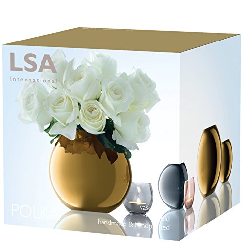 LSA International 16 cm Polka Vase gold - 5