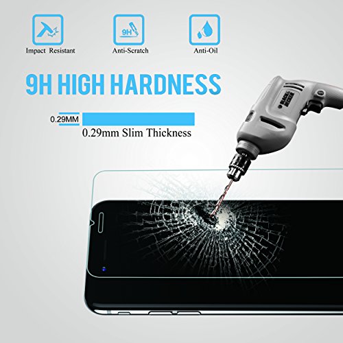 iPhone 8 7 Screen Protector,[4.7inch][2 Pack]by Ailun,Tempered Glass, 2.5D Edge, for iPhone 8,iPhone 7,iPhone 6/6s,Anti-Scratch,Case Friendly-SIANIA Retail Package
