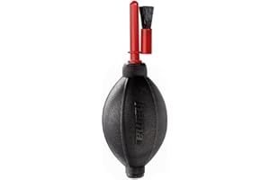 HAMA | Pera limpiadora para cámaras y objetivos, color negro y rojo.