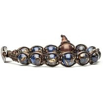 Bracciale Originale Tamashii In Quarzo Mosaico Azzurro, Pietre Naturali, Unisex Regolabile