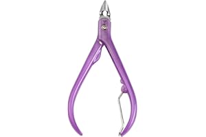 GEMINI_MALLL Gemini_mall Cuticle Nipper Clipper Stainless Steel Cuticle Cutters And Remover, Nipper Scissors, Dead Skin Remover, Nail Care Tool For Manicure And Pedicure Purple