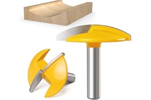 Baorder 8mm Schaft Horizontal-Kronenfräser,Hartmetall Schalenformfräser Holzbearbeitung Cutter Werkzeuge