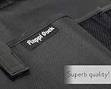 Flappi Duck Premium Rücksitz-Organizer für Kinder | Tablet-Tasche: 27.5cm | Geräumige Rücklehntasche für Reise-Utensilien und Spielzeug | Leicht abwaschbarer Rücklehnenschutz | Rücksitztasche fürs Auto (Schwarz) - 5