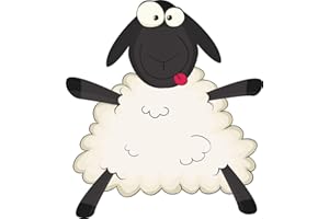 MICHAEL & RENE PFLÜGER BARMSTEDT ❤️ 15x13,5 cm ❤️ Wir drucken Qualität ❤️ Lustiger Auto Aufkleber Motiv Schaf Sticker Biker Motorrad Roller Mofa Kinder Kindergarten Baby Kita Bauer Bauernhof Cartoon Spaß Gag funny