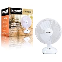 K-MART Quality Portable Desk Fan, 2 Speed, Quiet Operation, Oscillating,  Desktop/Bedside Fan, Ideal for Home and Office, White (9 Inch) :  Amazon.co.uk: Home u0026 Kitchen