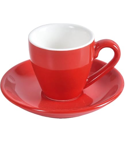 12 Tazze Da Caffè Espresso Olympia - 100 Ml Rosse, Lavabili - Foto 9