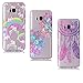 Produktbild Samsung Galaxy S8 Plus Hülle Silikon, LuckyW 3X TPU Einhorn Blume Traumfänger Hülle für Samsung Galaxy S8 Plus Soft Silikon Glitter Tasche Transparent Clear Klar Durchsichtig Ultra Slim Thin Dünne Schutzhülle Weiche Flexibel Kratzfeste Scratch-Resistant Stoßfest Shockproof Etui Bumper Case