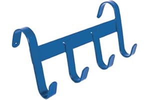 Perry Equestrian Colgador estable y práctico – Cuatro ganchos en siete colores (azul)