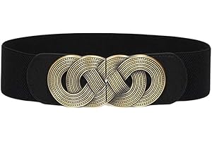 Oyccen Vintage Cinturón Ancho Vestidos Decorativa Cinturones de Mujer Elásticos de Cincha