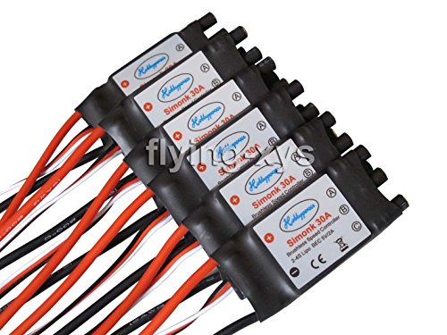 Rcmodelpart SimonK 30A ESC Brushless Speed Controller BEC 2A for Hexacopter F550 FY680 (pack of 6 pcs)