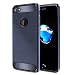 Produktbild iPhone 7 Hülle, Lively Life Schlanke Weiche TPU Ultimative Schutz vor Stürzen und Stößen Anti-Kratzer Karbon Look Schutzhülle für Apple iPhone 7 Case - Navy blau