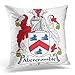 Produktbild Cupsbags Throw Pillow Cover Arms Abercrombie Family Surname Decorative Pillow Case Home Decor Square 18x18 Inches Pillowcase