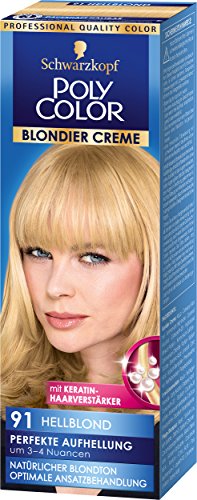 Poly Color Blondier Creme Coloration 91 Hellblond, 3er Pack (3 x 89 ml) - 2
