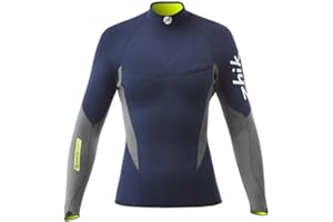Zhik Womens Superwarm V Neoprene Wetsuit Top Navy - Easy Stretch - Targeted super stretch paneling for optimum fit -