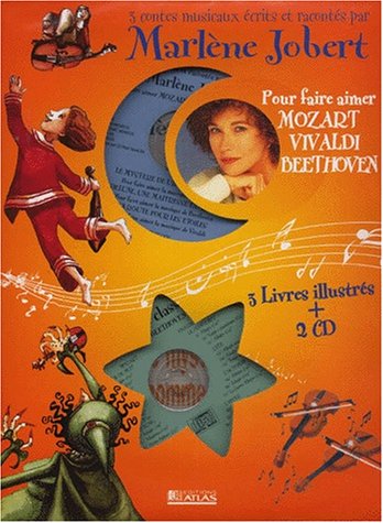 Télécharger Trois contes musicaux pour aimer Mozart, Vivaldi, Beethoven, Coffret 3 livres et 2 CD audio Gratuit