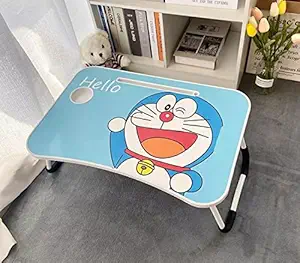 ROSEFINCH Kids Desk Table Multipurpose Doraemon Printed Table for Kids, Toy Table, Foldable Study Table for Bed, Laptop Support Table, Kids Home Work Writing, Picnic Table - Pack of 1, Multicolor.