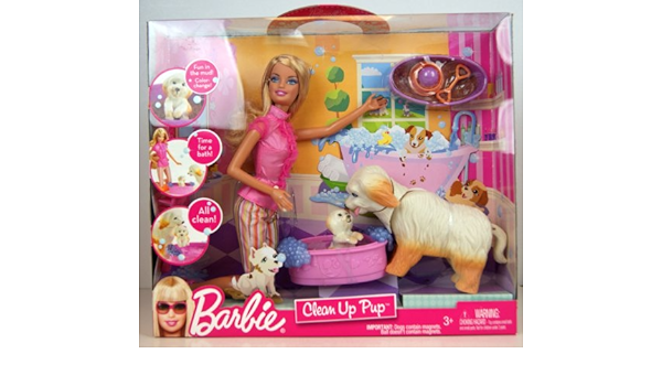 barbie clean up pup