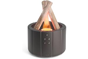 Dzaayediiy Bonfire Humidifier, 280ml Essential Oil Diffusers Flame Diffuser New Bonfire Aromatherapy Machine Flame Aroma Diffuser Essential Oil Diffusers for Home, Bedroom and Office