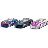 Marvel Go Collection | Rapid Racer | Iron Man, Spider-Man & Doctor Strange | 3-Pack | 1:64 Diecast Toy Vehicles | Ages 3 and 